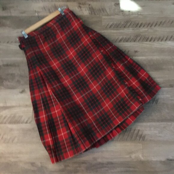 Vintage Fraser Scottish Tartan Wool Kilt 28W - Picture 6 of 16